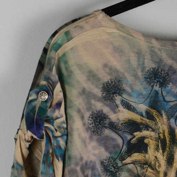 B.L.U.E. Rhinestone & Sea Themed Drawstring Top - Picture 4 of 8